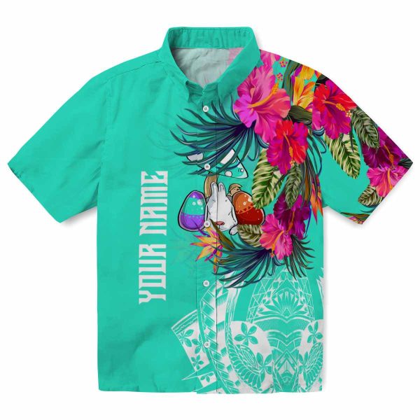 Easter Floral Polynesian Hawaiian Shirt Best selling