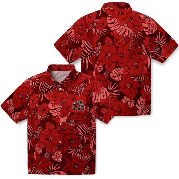 Fire Truck Jungle Vibes Hawaiian Shirt Latest Model