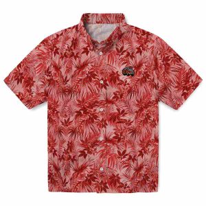 Fire Truck Leafy Pattern Hawaiian Shirt Best selling