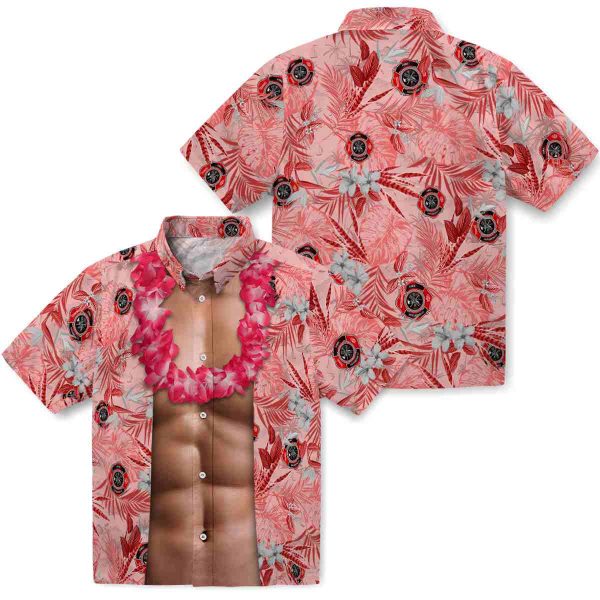 Firefighter Chest Illusion Hawaiian Shirt Latest Model