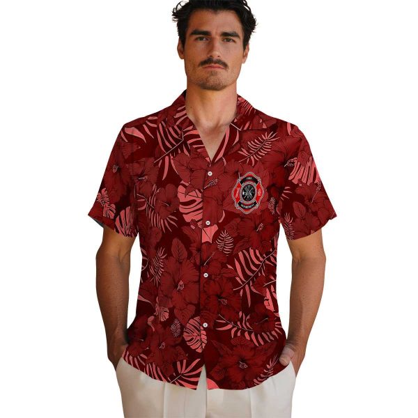 Firefighter Jungle Vibes Hawaiian Shirt High quality