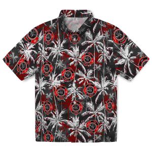 Firefighter Palm Pattern Hawaiian Shirt Best selling