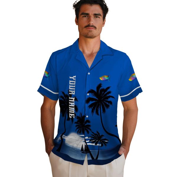 Fish Beach Sunset Hawaiian Shirt High quality