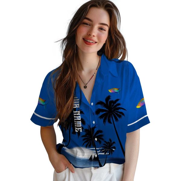 Fish Beach Sunset Hawaiian Shirt Trendy