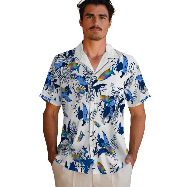 Fish Botanical Theme Hawaiian Shirt High quality