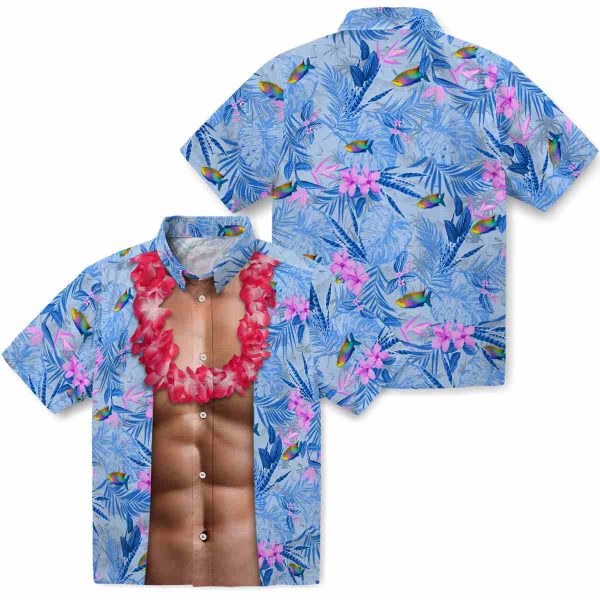 Fish Chest Illusion Hawaiian Shirt Latest Model