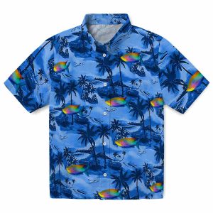 Fish Coastal Palms Hawaiian Shirt Best selling