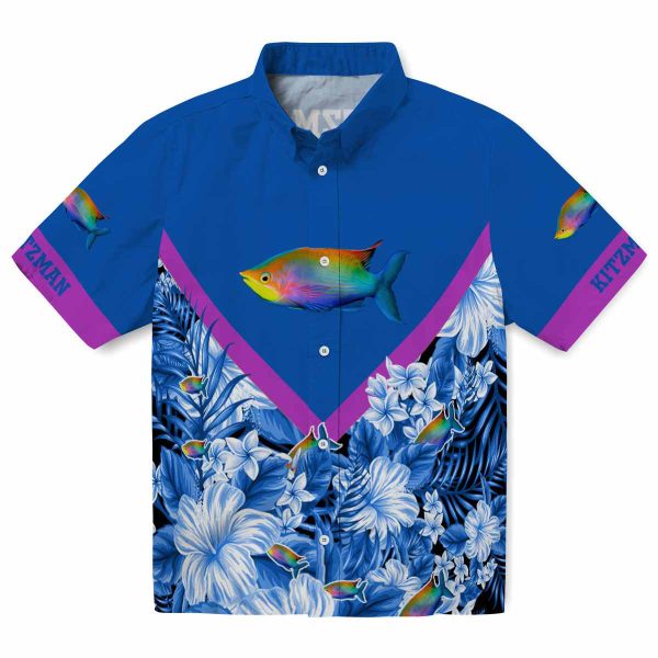 Fish Floral Chevron Hawaiian Shirt Best selling