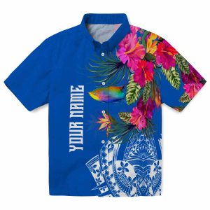 Fish Floral Polynesian Hawaiian Shirt Best selling
