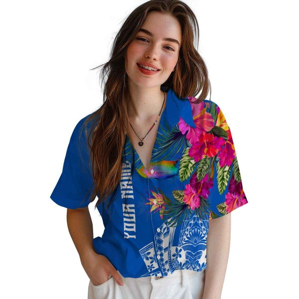 Fish Floral Polynesian Hawaiian Shirt Trendy