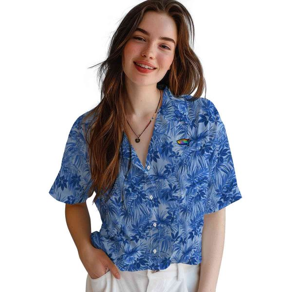 Fish Leafy Pattern Hawaiian Shirt Trendy