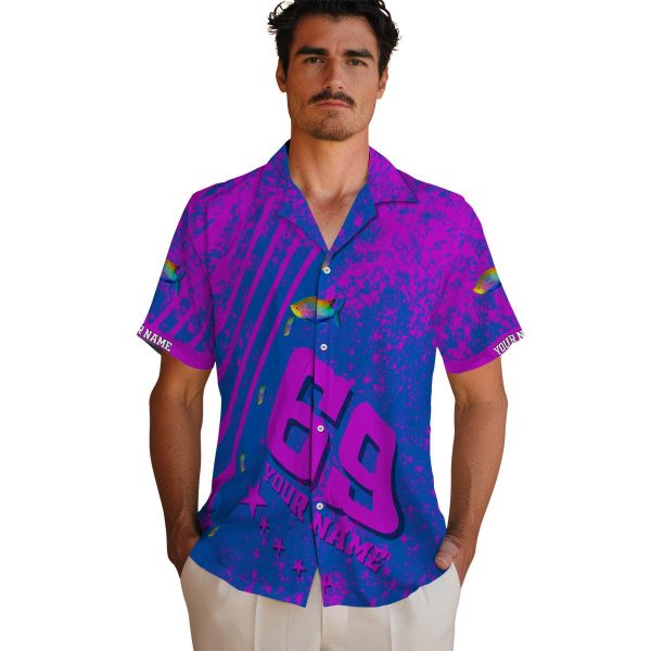 Fish Star Stripes Hawaiian Shirt High quality