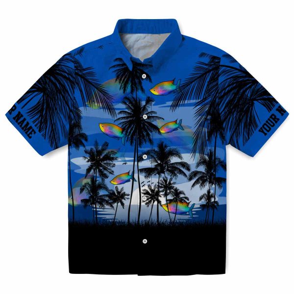 Fish Sunset Scene Hawaiian Shirt Best selling