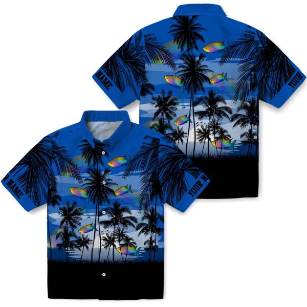 Fish Sunset Scene Hawaiian Shirt Latest Model