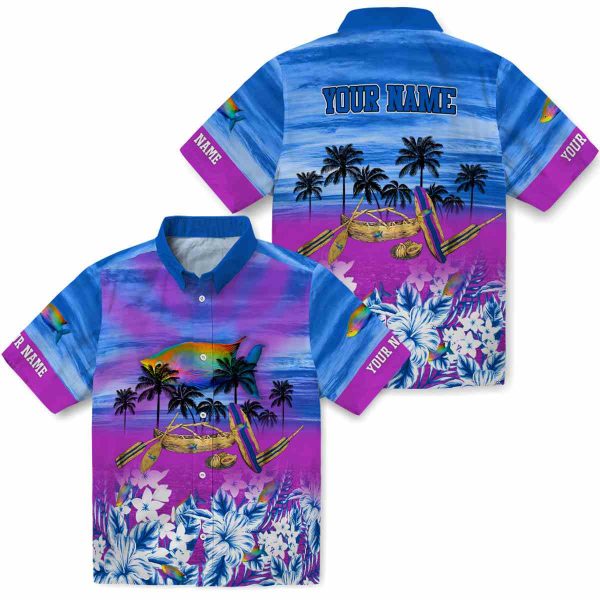 Fish Tropical Canoe Hawaiian Shirt Latest Model