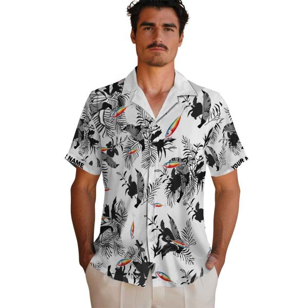 Fishing Botanical Theme Hawaiian Shirt High quality