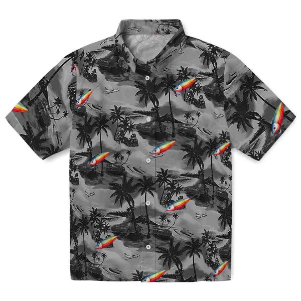 Fishing Coastal Palms Hawaiian Shirt Best selling