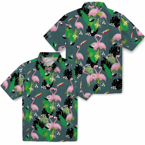 Fishing Flamingo Foliage Hawaiian Shirt Latest Model