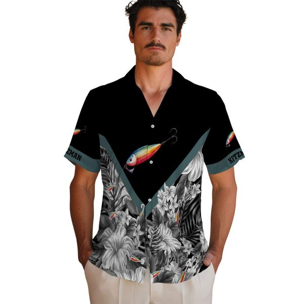 Fishing Floral Chevron Hawaiian Shirt High quality