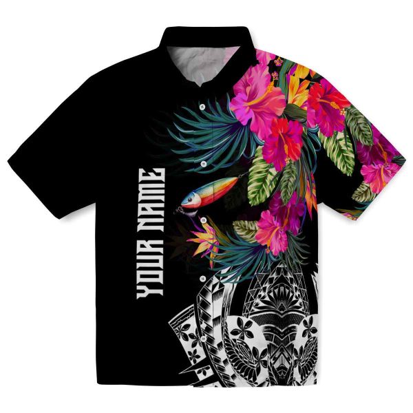 Fishing Floral Polynesian Hawaiian Shirt Best selling