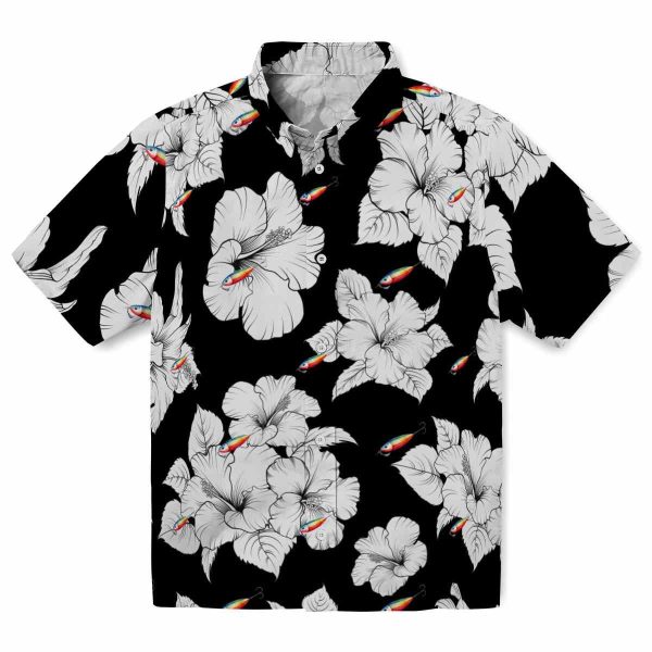 Fishing Hibiscus Blooms Hawaiian Shirt Best selling