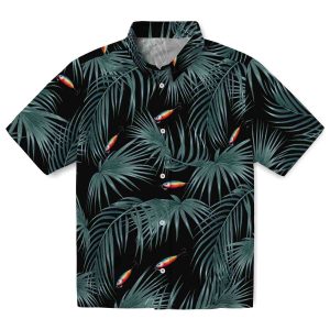 Fishing Leafy Palms Hawaiian Shirt Best selling