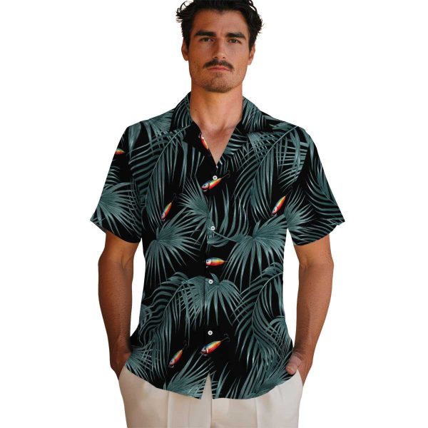 Fishing Leafy Palms Hawaiian Shirt High quality