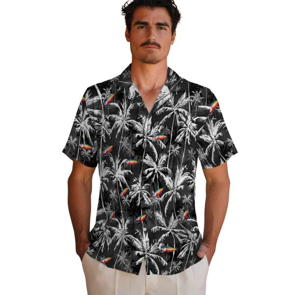 Fishing Palm Pattern Hawaiian Shirt High quality