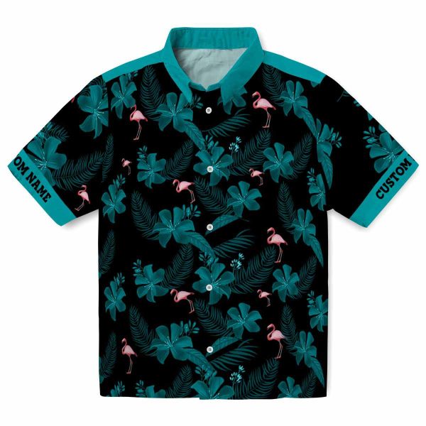 Flamingo Botanical Print Hawaiian Shirt Best selling