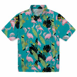 Flamingo Flamingo Leaves Hawaiian Shirt Best selling
