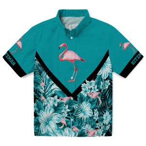Flamingo Floral Chevron Hawaiian Shirt Best selling