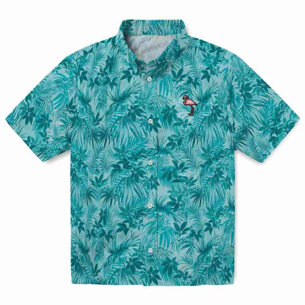 Flamingo Leafy Pattern Hawaiian Shirt Best selling