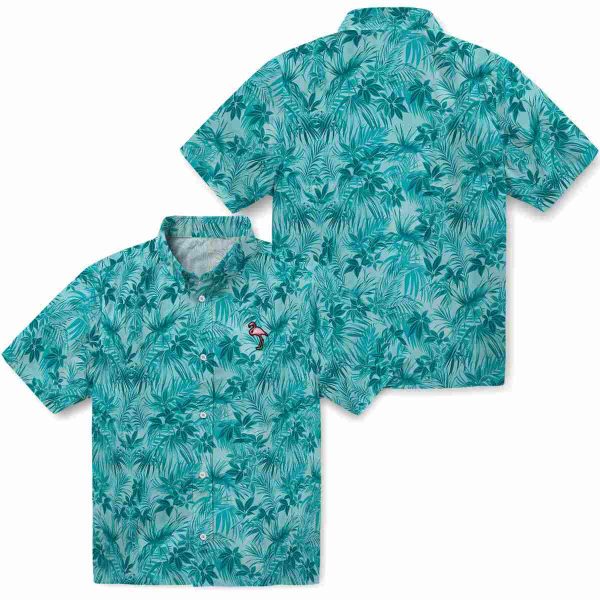 Flamingo Leafy Pattern Hawaiian Shirt Latest Model