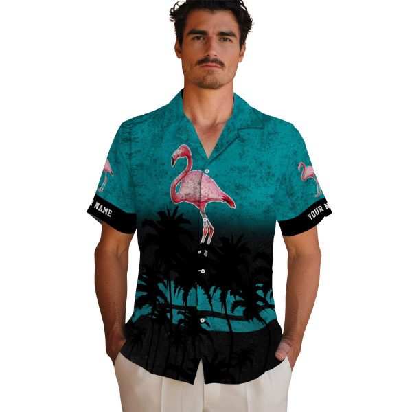 Flamingo Sunset Pattern Hawaiian Shirt High quality