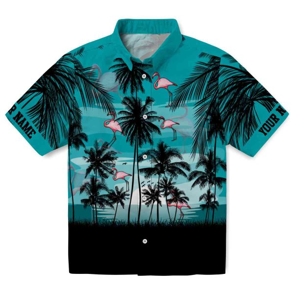 Flamingo Sunset Scene Hawaiian Shirt Best selling