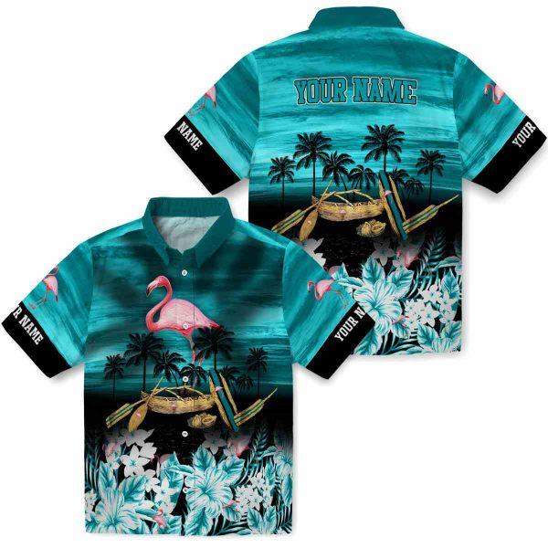 Flamingo Tropical Canoe Hawaiian Shirt Latest Model