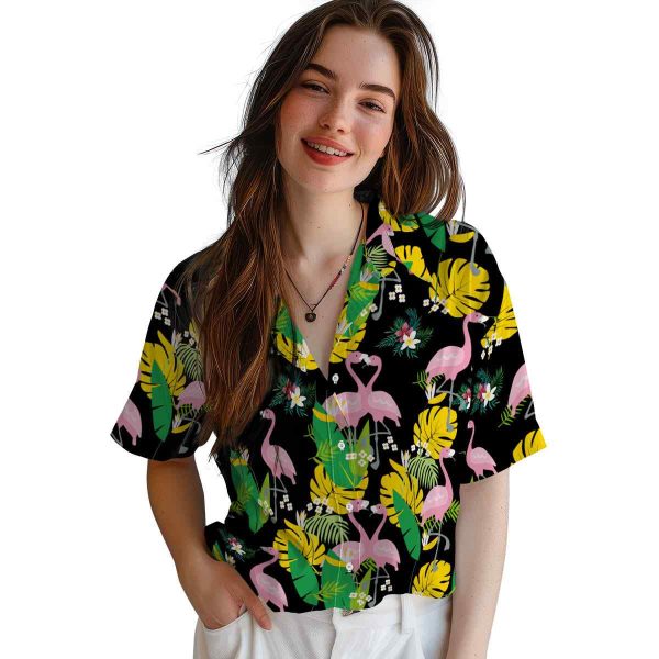 Floral Flamingo Foliage Hawaiian Shirt Trendy