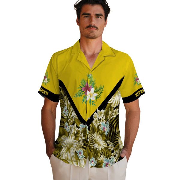 Floral Floral Chevron Hawaiian Shirt High quality