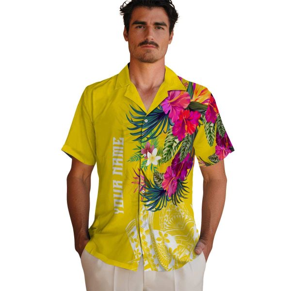 Floral Floral Polynesian Hawaiian Shirt High quality