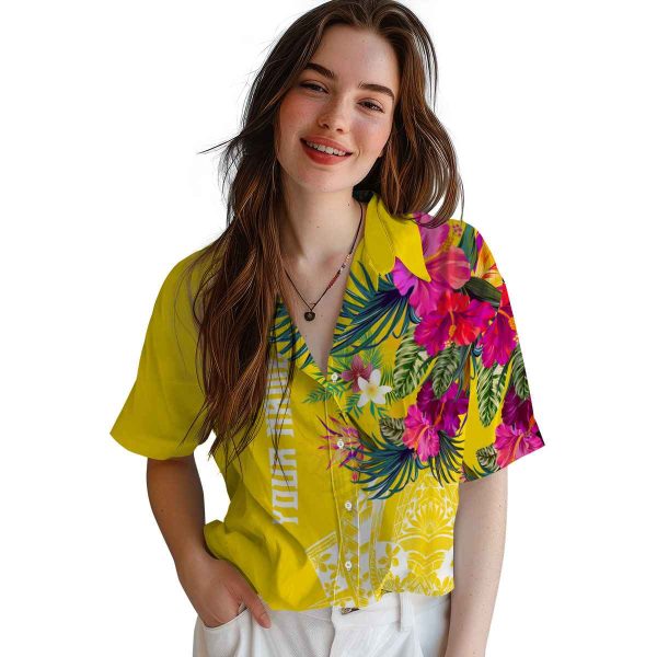 Floral Floral Polynesian Hawaiian Shirt Trendy