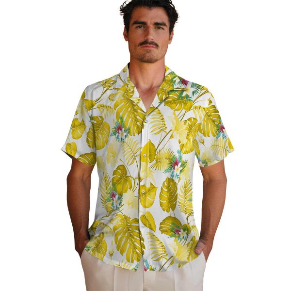 Floral Tropical Plants Hawaiian Shirt High quality