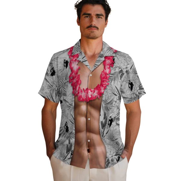 Football Chest Illusion Hawaiian Shirt High quality