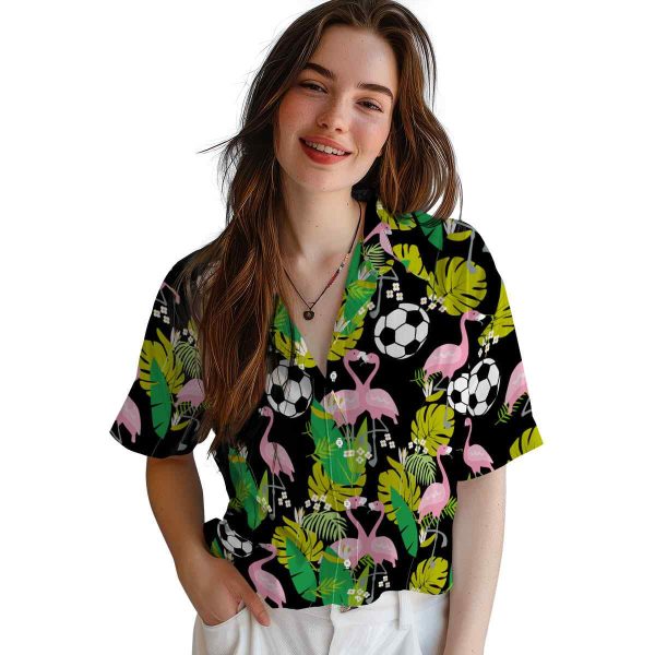 Football Flamingo Foliage Hawaiian Shirt Trendy