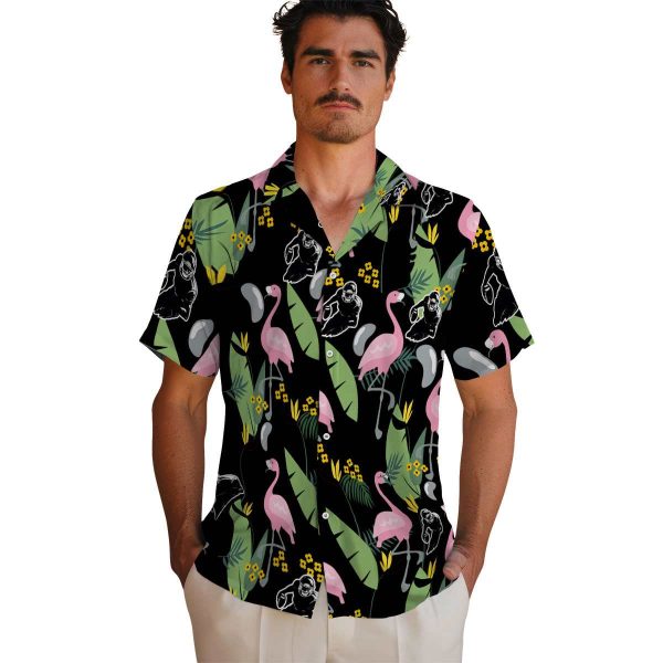 Football Flamingo Leaves Hawaiian Shirt High quality