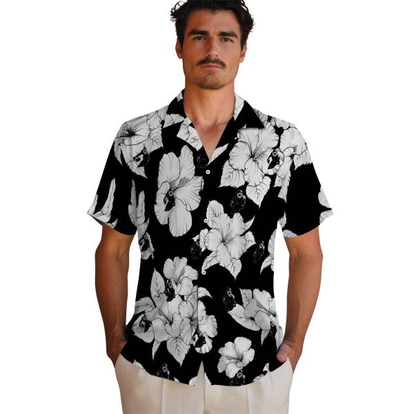 Football Hibiscus Blooms Hawaiian Shirt High quality