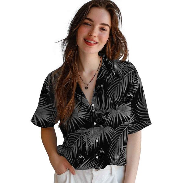 Football Leafy Palms Hawaiian Shirt Trendy