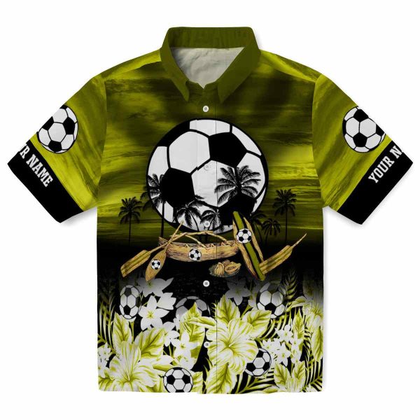 Football Tropical Canoe Hawaiian Shirt Best selling