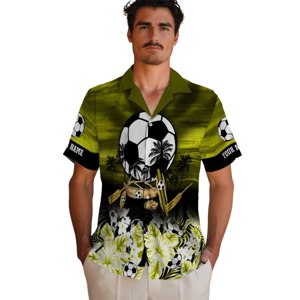 Football Tropical Canoe Hawaiian Shirt High quality