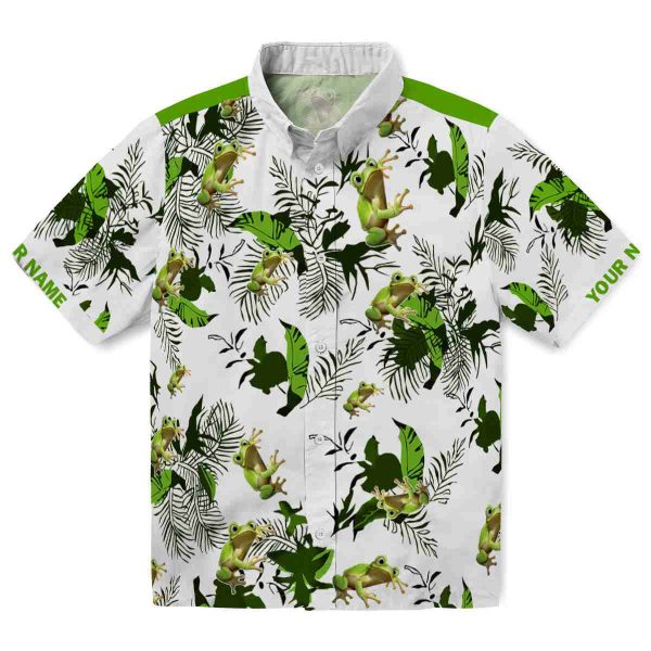 Frog Botanical Theme Hawaiian Shirt Best selling