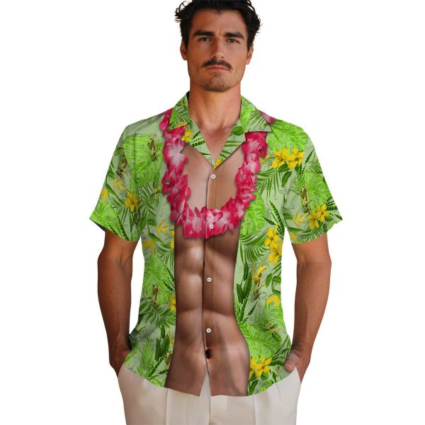 Frog Chest Illusion Hawaiian Shirt High quality